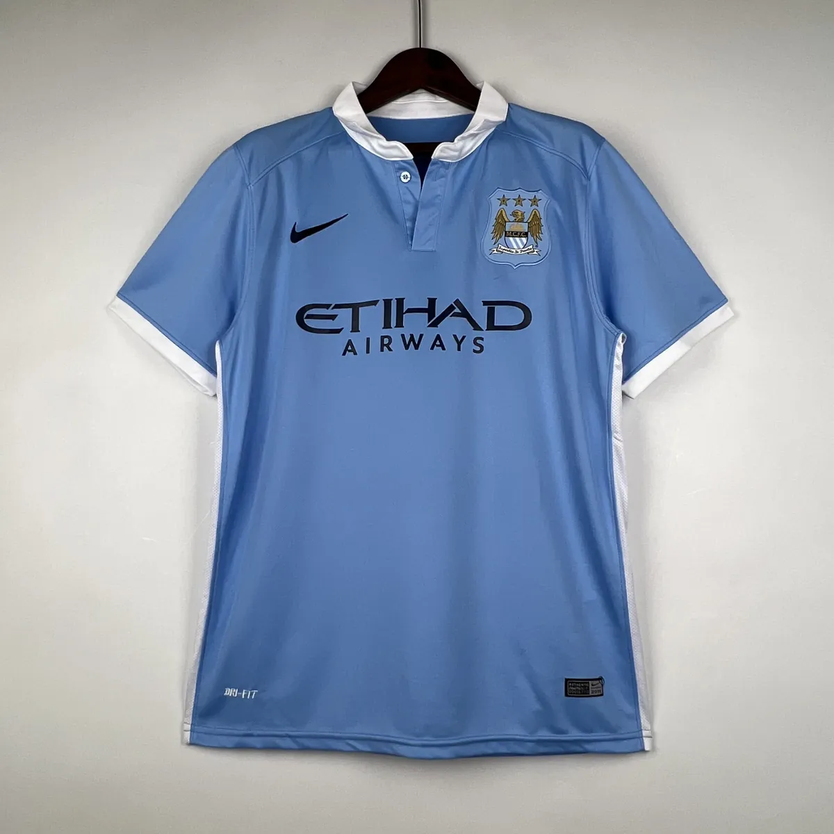 15-16 Retro Manchester City Home S-XXL Soccer Jersey 10