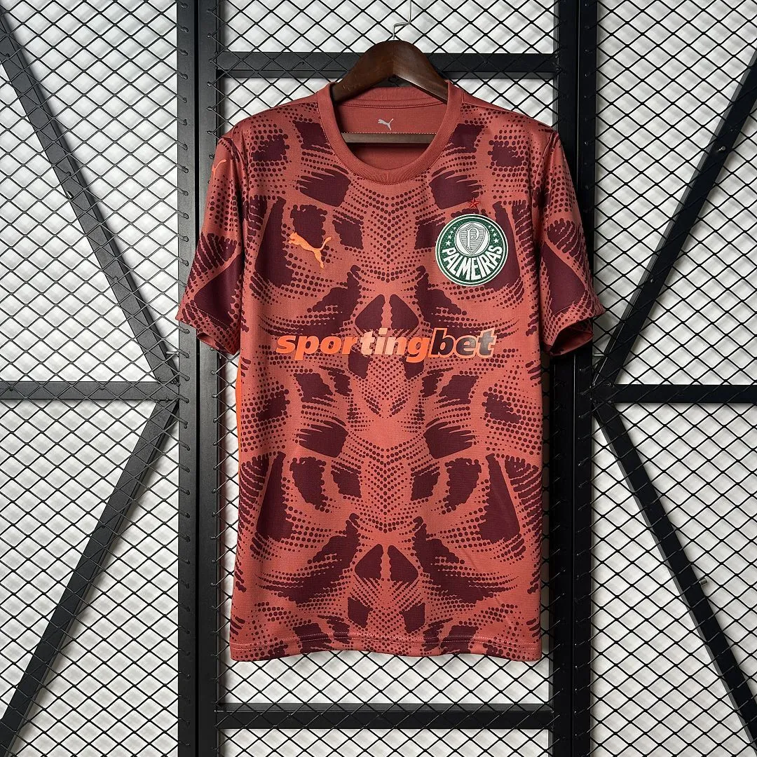 25-26 Palmeiras Goalkeeper Red Kit Soccer T-Shirt AAAAJersey Wholesale Yupoo 8