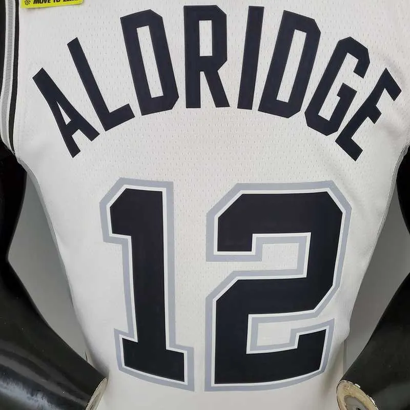 ALDRIDGE#12 Spurs White 4