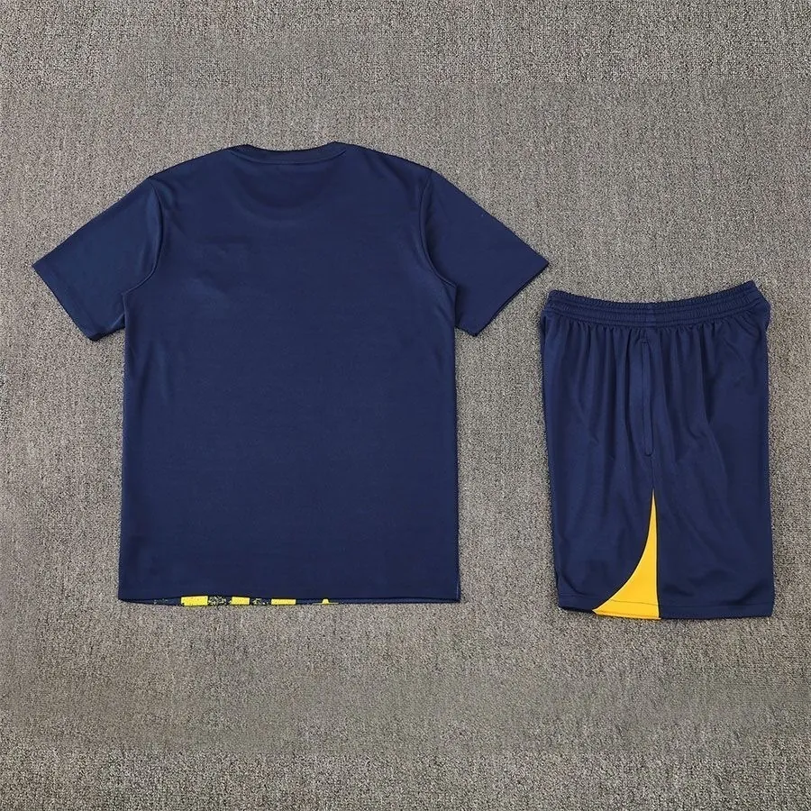 25-26 Atletico Madrid Navy&Yellow Training Kits Football Tracksuits 2