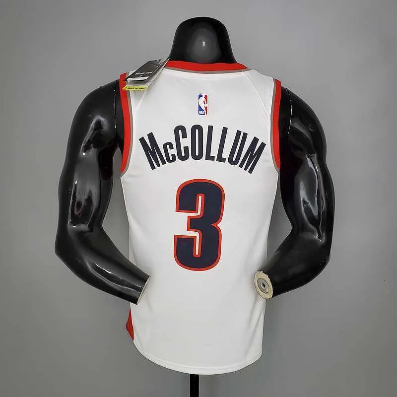2021 McCOLLUM#3 Trail Blazers Home White 7
