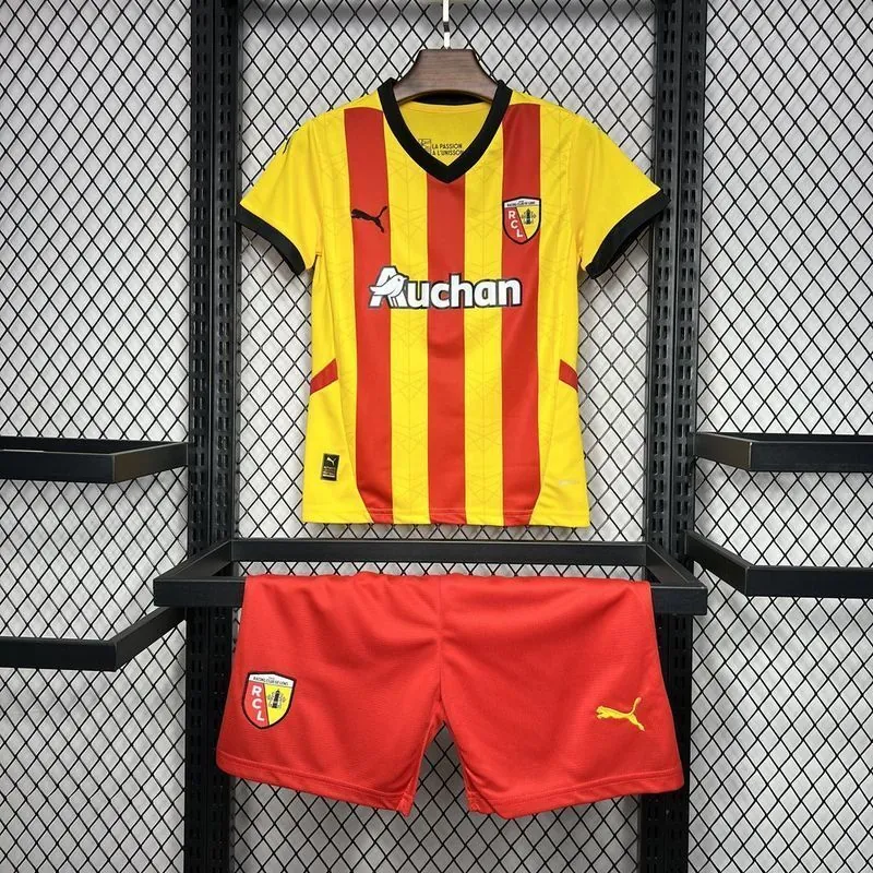 24-25 Lens Home Kid Kits Youth Apparels Football AAAAJersey Yupoo 6