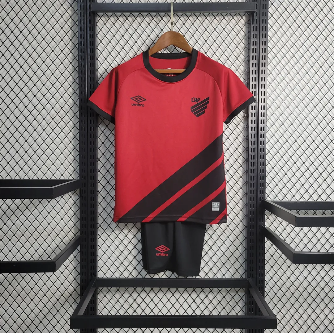 23-24 Athletico Paranaense home kids kit 12