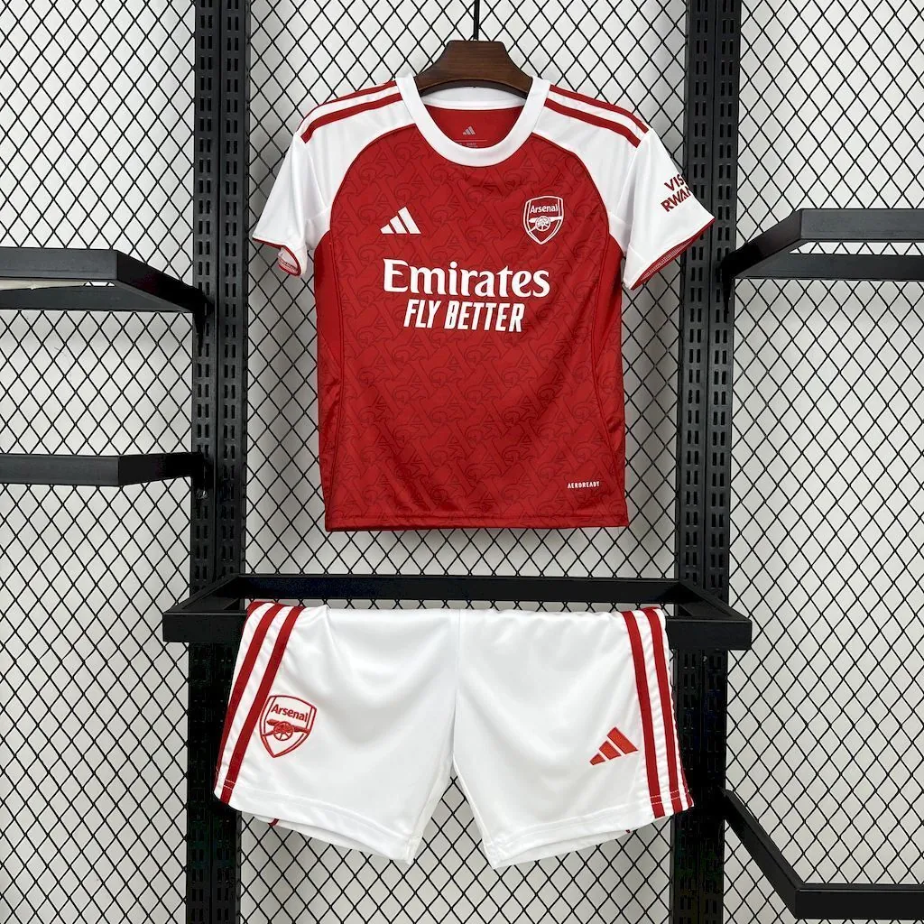 25-26 Arsenal Home Kid Kits Youth Apparels AAAAJersey Wholesale Yupoo 9