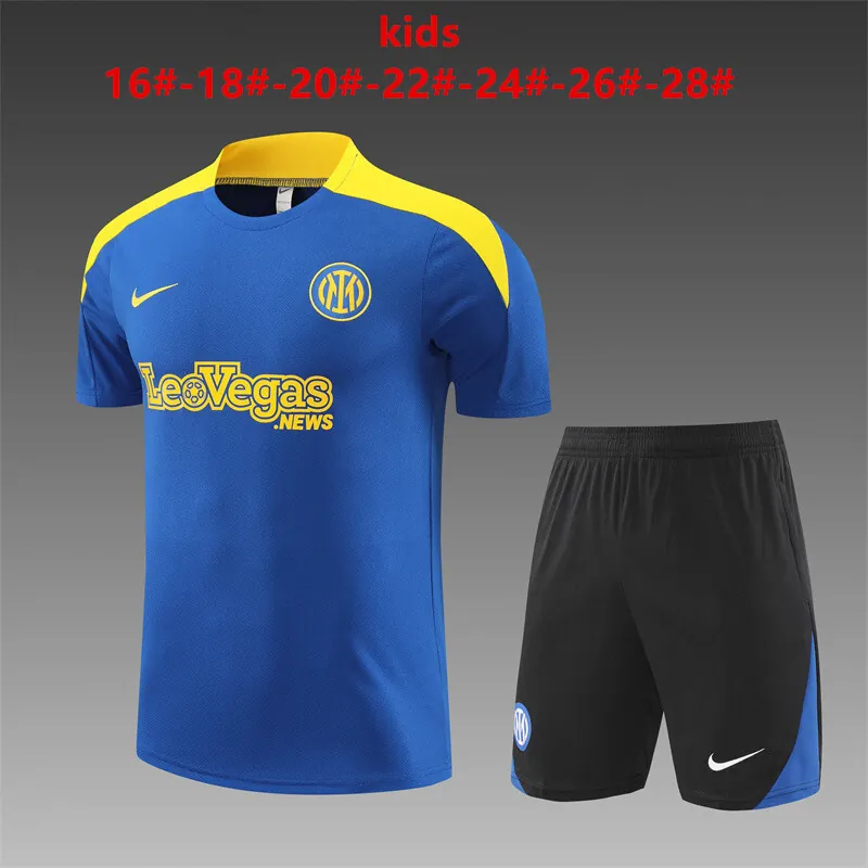 24-25 Inter Milan Kids Training Soccer Jerseys Football Shirts 1