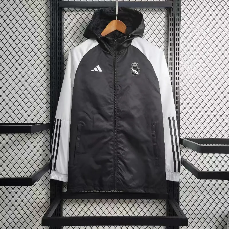 23-24 Real Madrid Windbreaker White Sleeve Jackets Yupoo 2