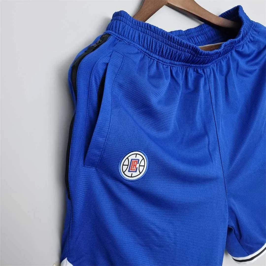 2022 Los Angeles Clippers NBA US Training Shorts Blue 4