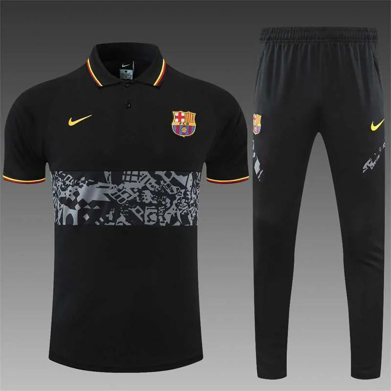 Barcelona Polo black yellow-logo 2
