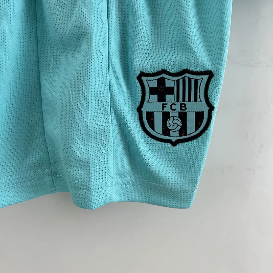 23-24 kids Barcelona third away size 16-28 Cheap Football Kit 6