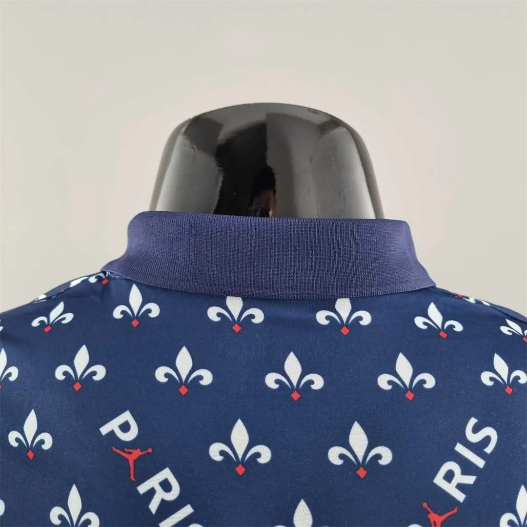 PSG Polo Jordan co branded blue 7