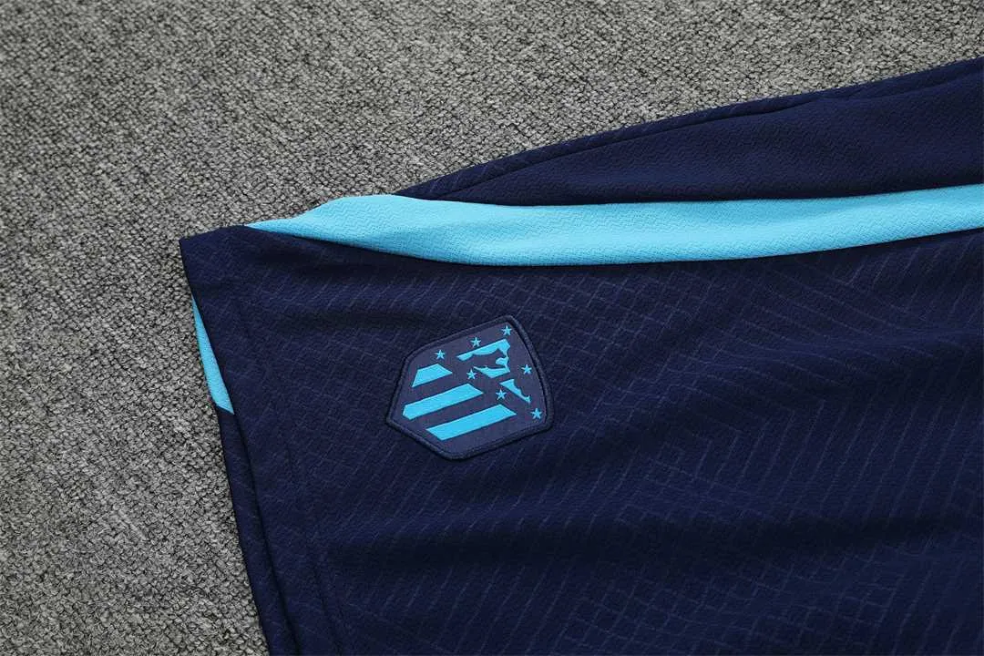 22-23 Atletico Madrid Training Short Sleeve Kit Blue 12