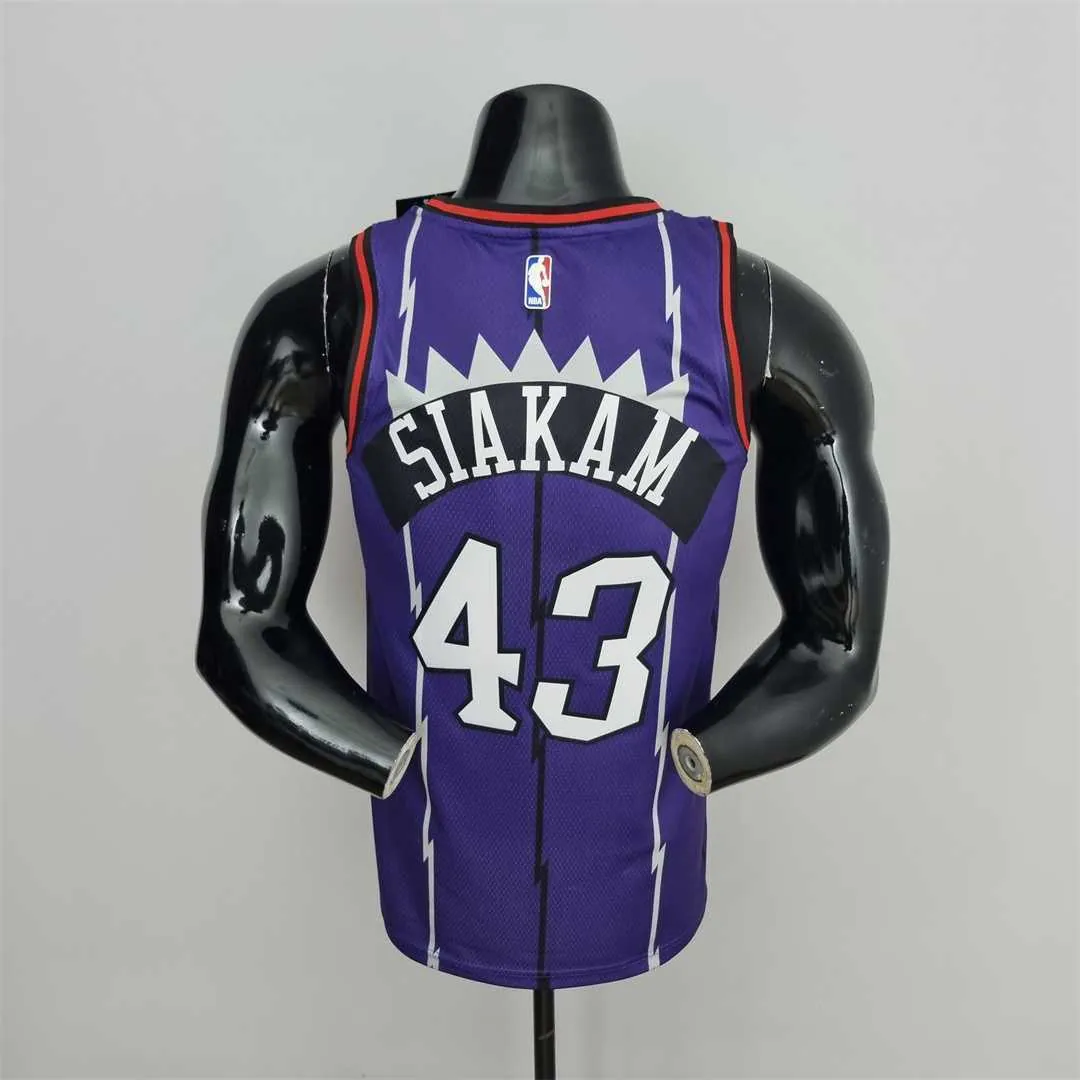 Toronto Raptors SIAKAM #43 Purple NBA Jersey 7