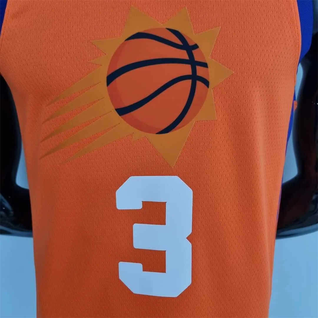 75th Anniversary PAUL#3 Phoenix Suns Jordan Theme Orange NBA Jersey 2