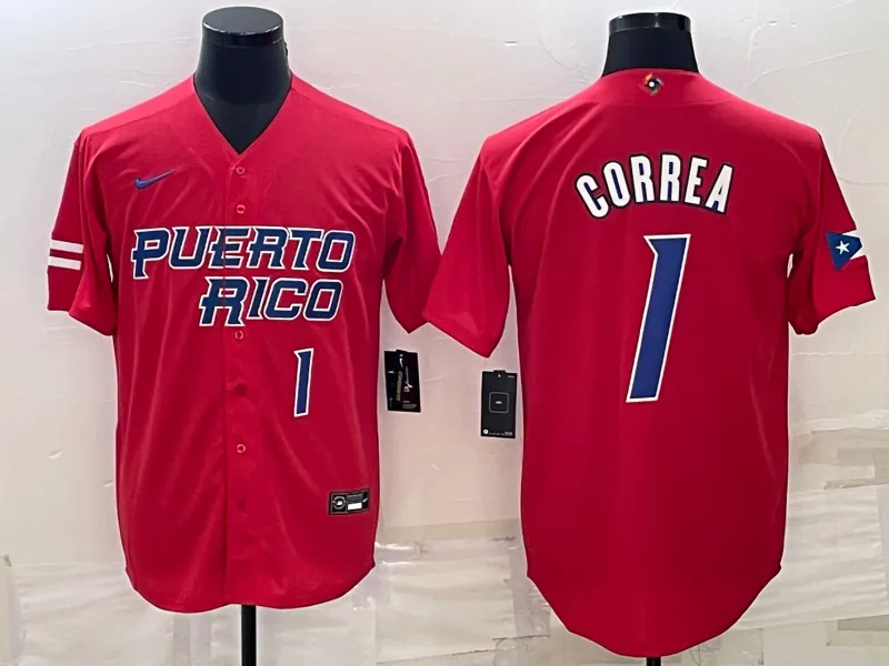 Puerto Rico 2023 World Cup Baseball Jerseys 38