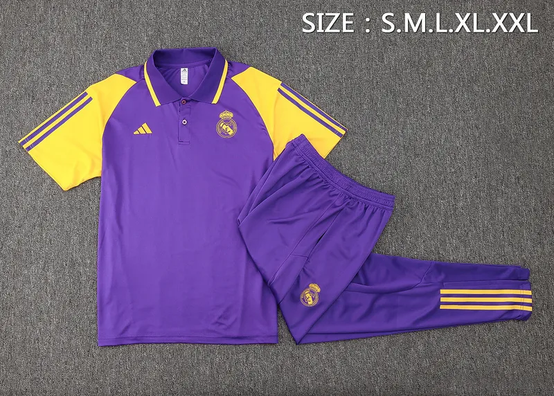 23-24 Real Madrid Purple Polo Suits Jerseys World Yupoo 2