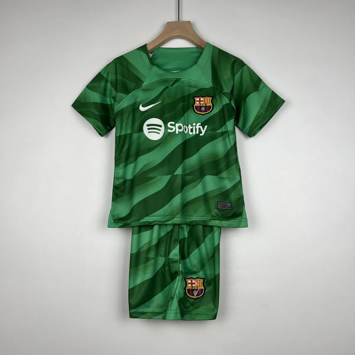 23-24 Barcelona Kids goalkeeper green size 16-28 9