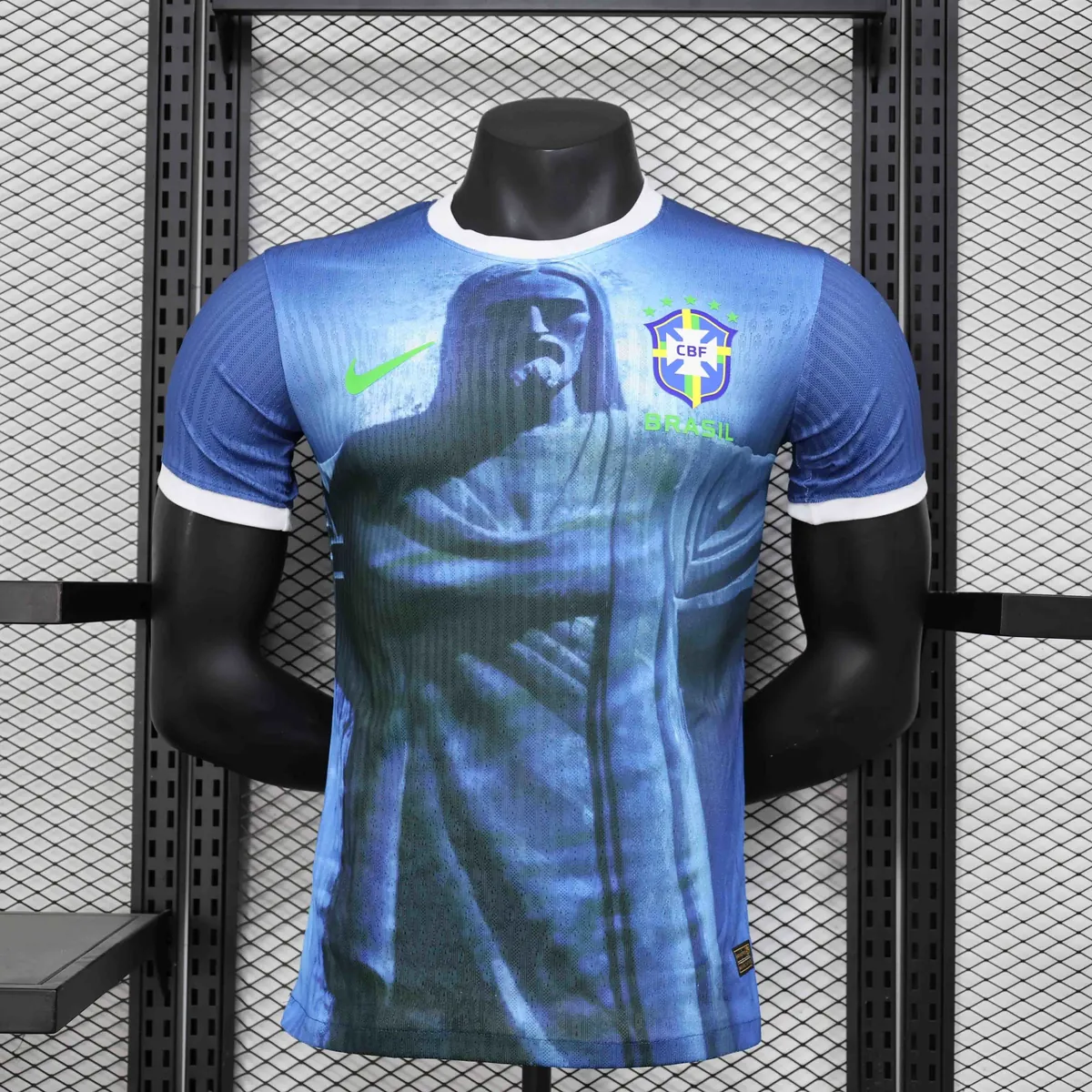 2024 Brazil Jesus Blue Special Edition Player Version Shirt AAAAJersey Supplier Yupoo 6
