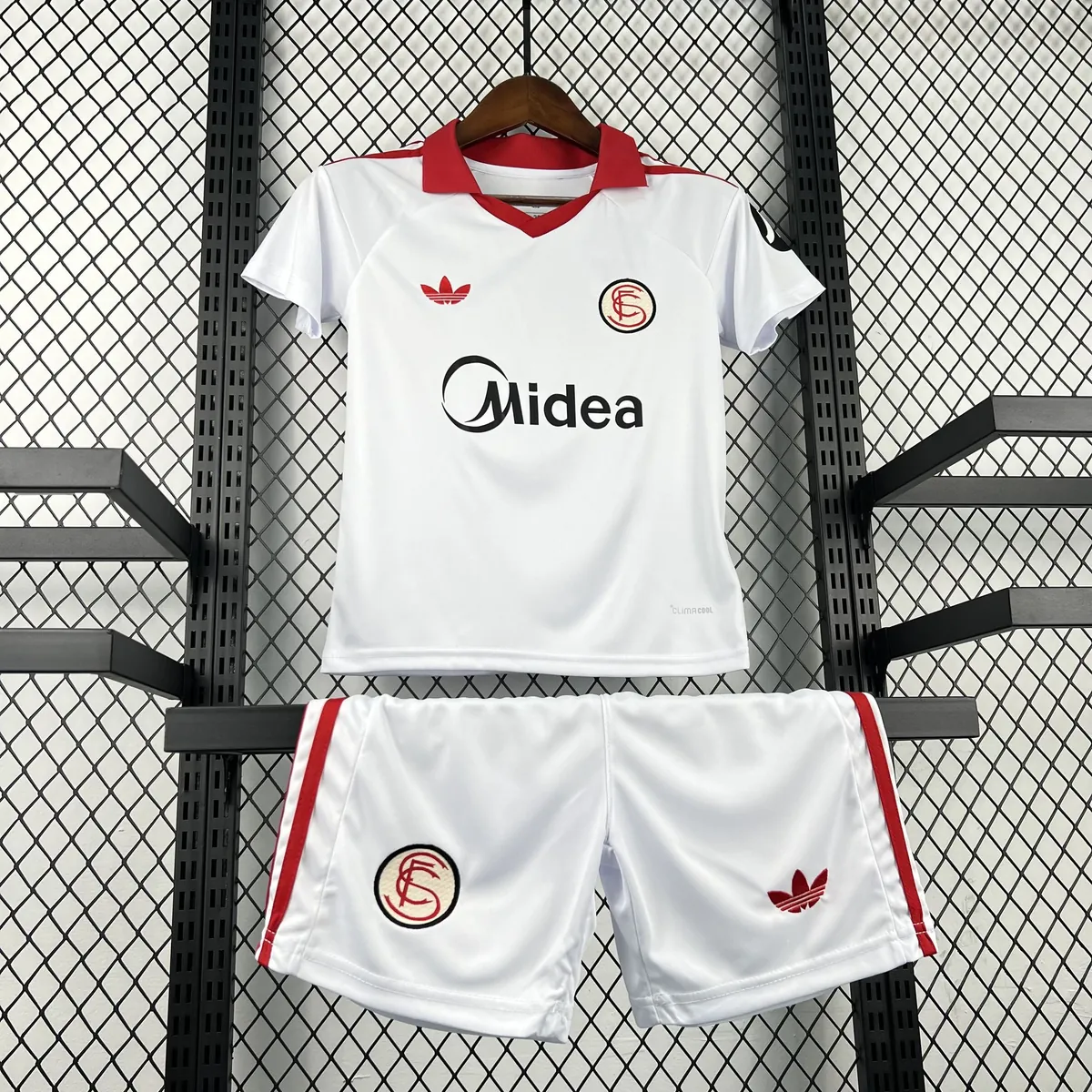 25-26 Sevilla FC Kids Vintage Kit Football Youth Suits AAAAJersey Supplier Yupoo 6 3
