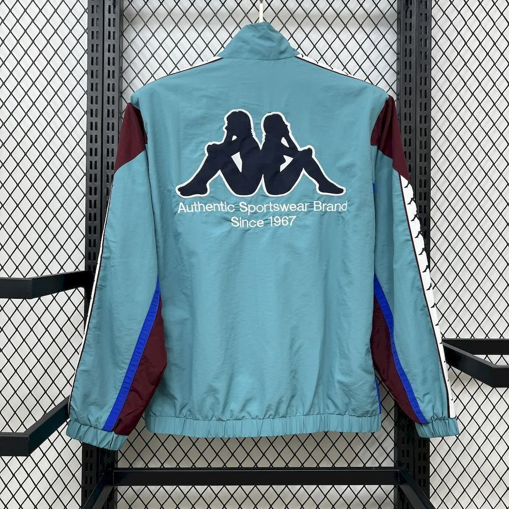 25-26 Real Madrid x Kappa OG Style Green Windbreaker Jacket AAAAJersey Supplier Yupoo 2
