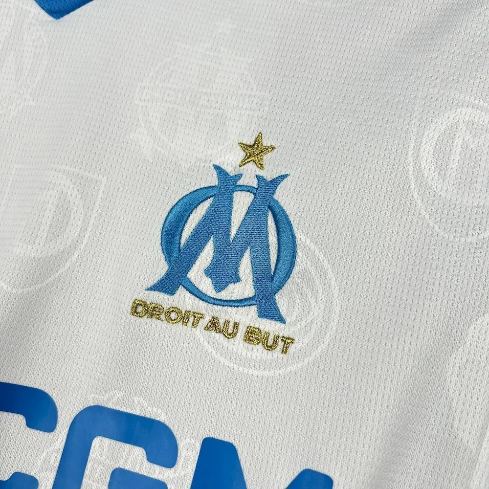 25-26 Marseille Home Kit Football Long Sleeve T-Shirt AAAAJersey Supply Yupoo 4