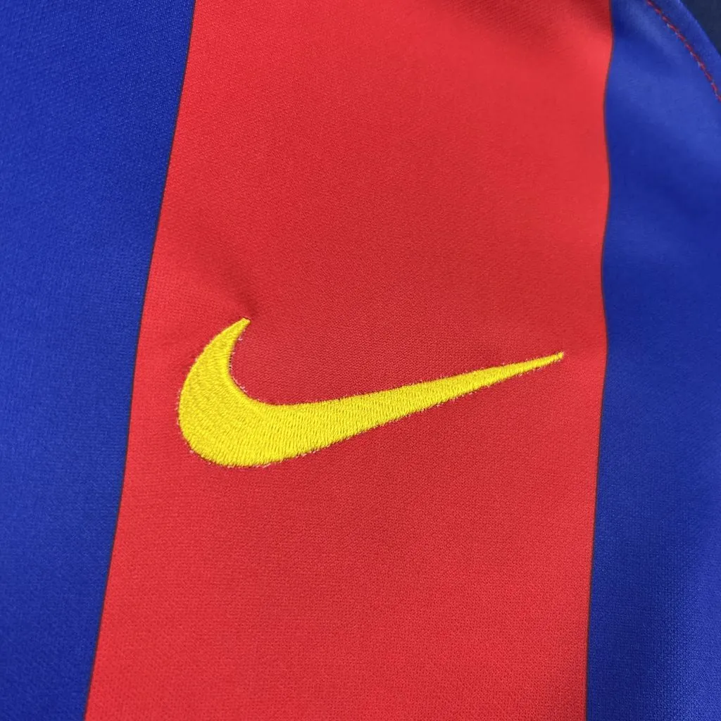 03-04 Barcelona Home Mens Retro Kit Vintage Football T-Shirt AAAAJersey Supply Yupoo 7 1
