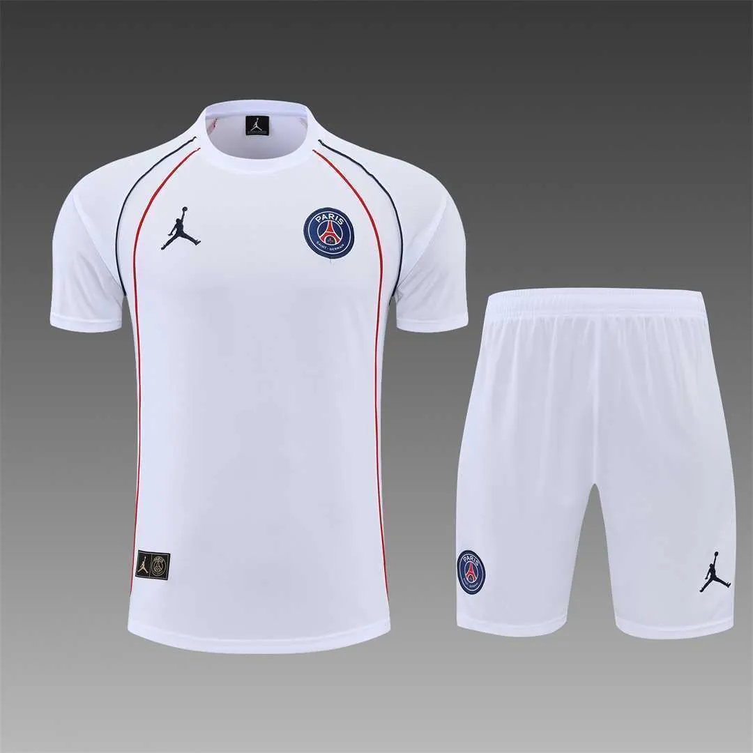 22-23 PSG training suit short sleeve kit White 2