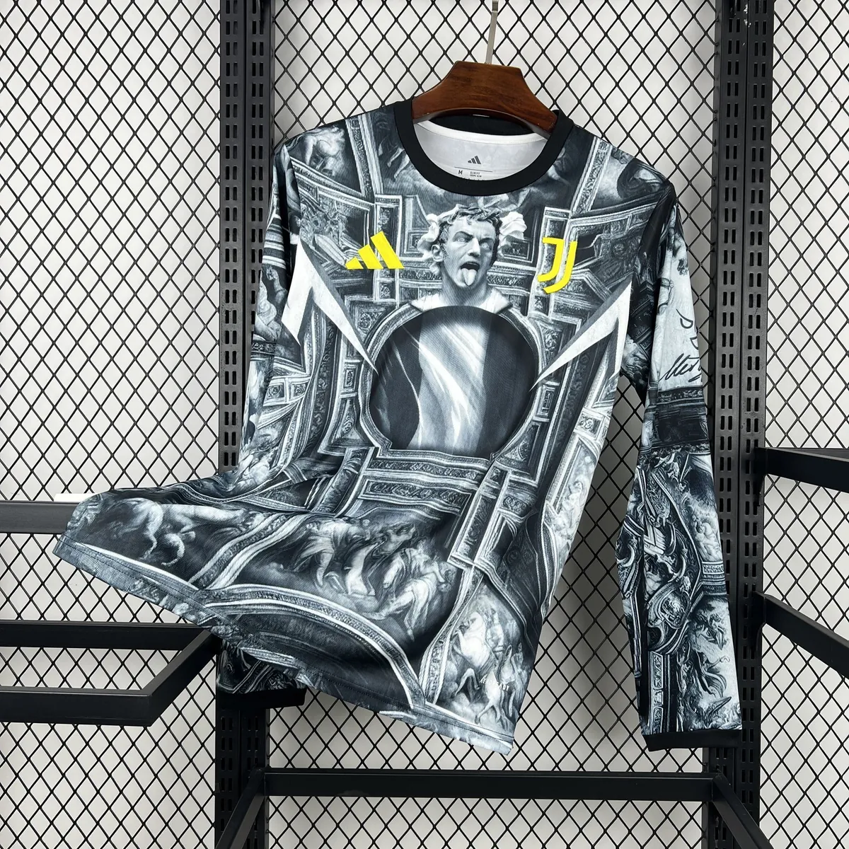 25-26 Juventus Del Piero Pre-Match Football Long Sleeve T-Shirt AAAAJersey Supplier Yupoo 5