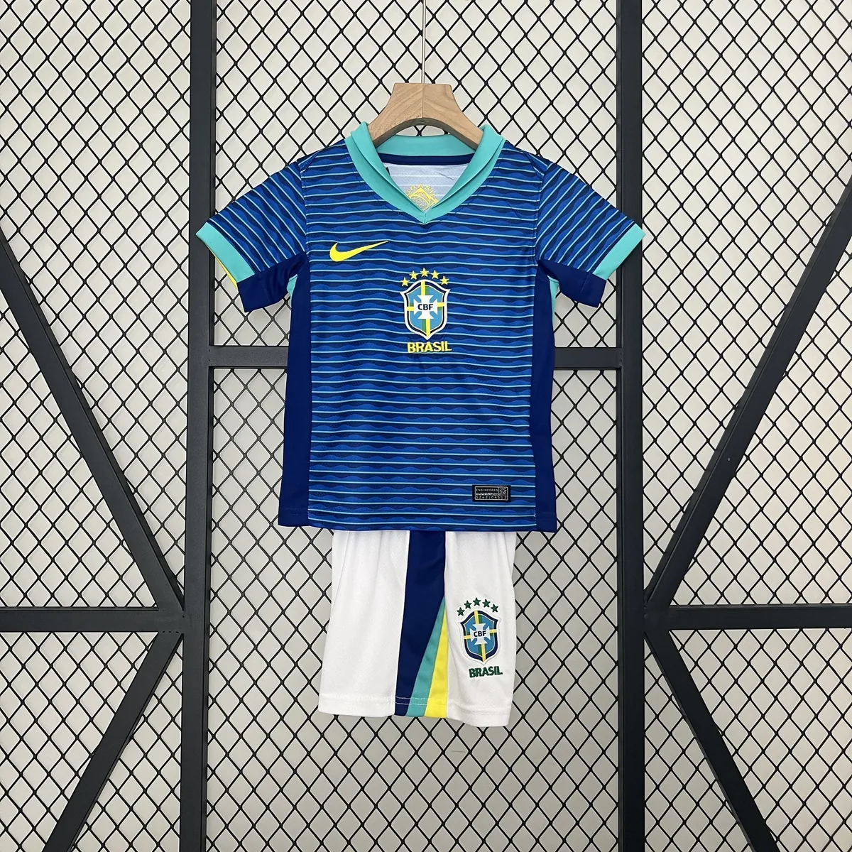 2024 Brazil Away Kid Kits Youth Apparels AAAAJersey Wholesale Yupoo 9