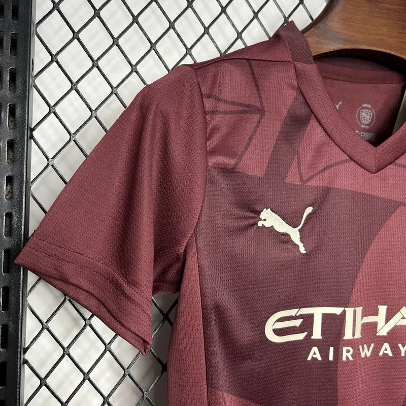 24-25 Manchester City Third Kid Kits Youth Apparels Sport AAAAJersey Yupoo 3