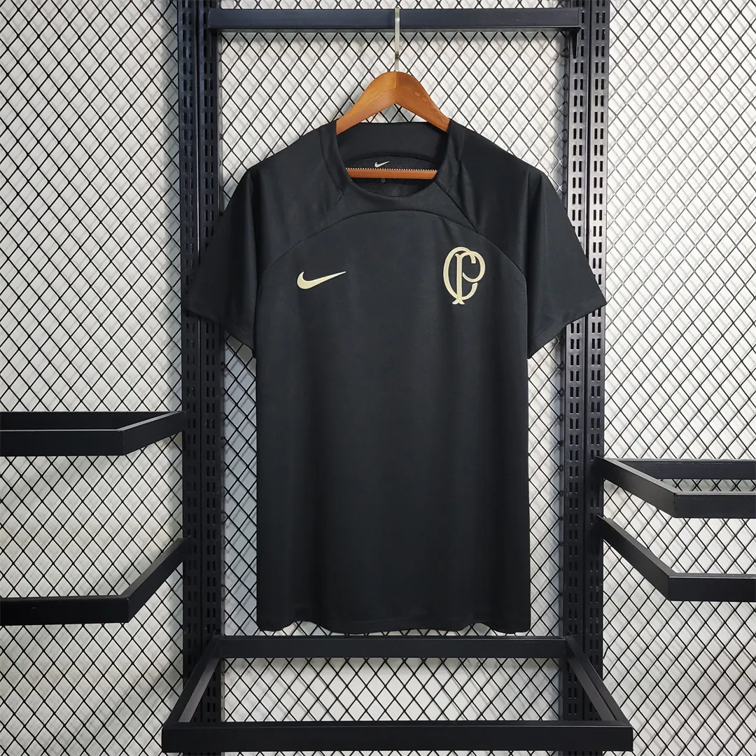 22-23 Corinthians Training Shirt Black 8
