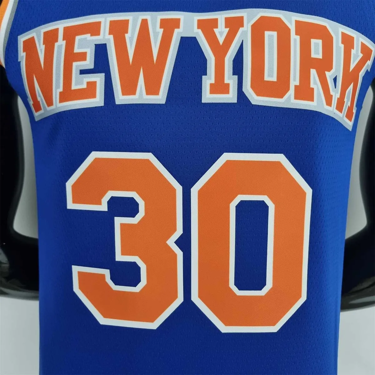 75th Anniversary Randle #30 New York Knicks Blue NBA Jersey 2