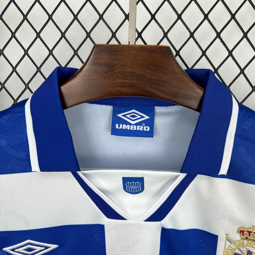 94-95 Deportivo La Coruna Home Retro Kit Vintage Shirt AAAAJersey Wholesale Yupoo 1