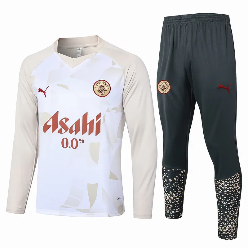 23-24 Manchester City Long Sleeve Training Suit Football Shirts 3