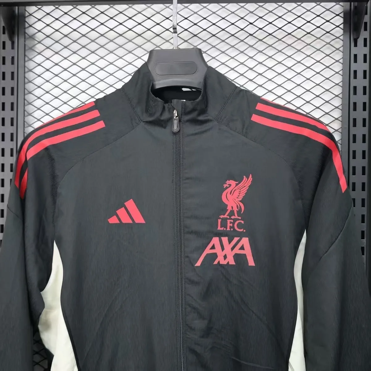 25-26 Liverpool Black Windbreaker Jacket AAAAJersey Supply Yupoo 5