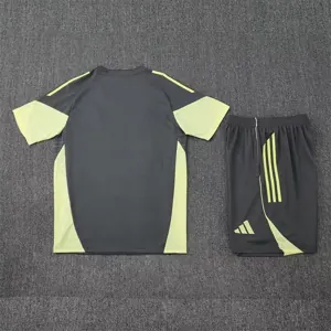 25-26 Real Madrid Grey&Green Training Kits Football Tracksuits 2