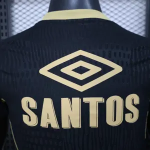 25-26 Santos FC Competition Training Black Player Version Kit AAAAJersey Supplier Yupoo 2