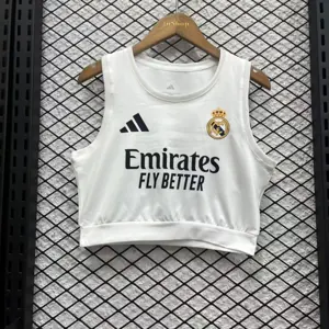 24-25 Real Madrid Home Women's Lady Vest Sino AAAAJersey Supply Yupoo