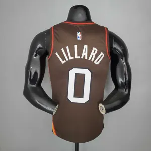 2021 LILLARD#0 Trail Blazers City Edition Brown 1