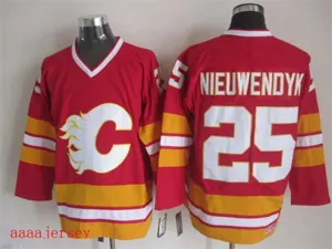 Calgary Flames retro ice hockey jersey M-3XL 卡加利火焰队复古冰球服 4