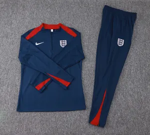 2024 England Long Sleeve Training Suit Football Shirts 1