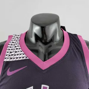 Minnesota Timberwolves ROSE#25 Black and Purple NBA Jersey 5