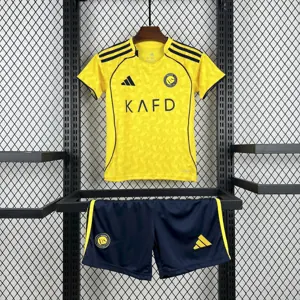 25-26 Al-Nassr Home Kid Kits Youth Apparels AAAAJersey Supply Yupoo