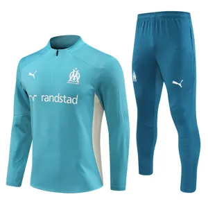 24-25 Marseille Long Sleeve Training Suit Football Shirts 1