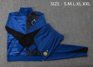 24-25 Inter Milan Black&Blue Football Tracksuit Long Jacket Suits 1