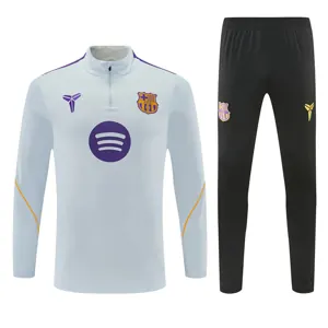 26-27 Barcelona Mens Kit Football Aldult Training Long Sleeve Suit Yupoo 5 2