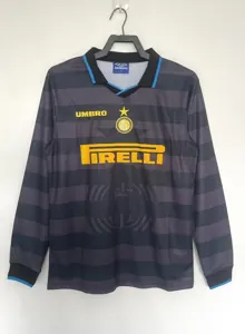 97-98 Inter Milan Third Retro Kit Long Sleeve Shirt Soccer AAAAJersey Yupoo