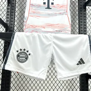 25-26 Bayern Munich Away Kid Kits Youth Apparels Soccer AAAAJersey Yupoo 5
