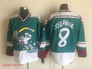 Anaheim Ducks retro ice hockey jersey M-3XL 阿纳海姆鸭队复古冰球服