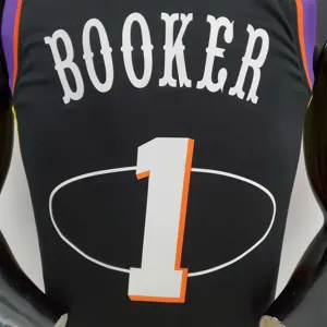 2022 Season Booker #1 Suns City Edition Black NBA Jersey 4
