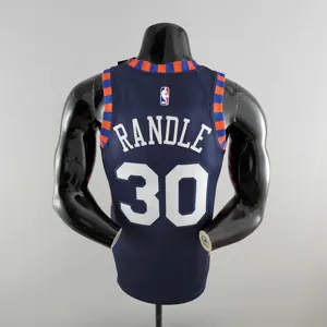New York Knicks RANDLE #30 Striped NBA Jersey 8